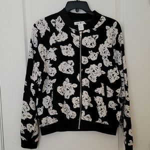 White Rose Bomber Jacket